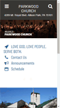 Mobile Screenshot of parkwoodchurch.org